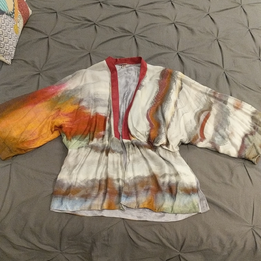 Multicolor Kimono Women's Top